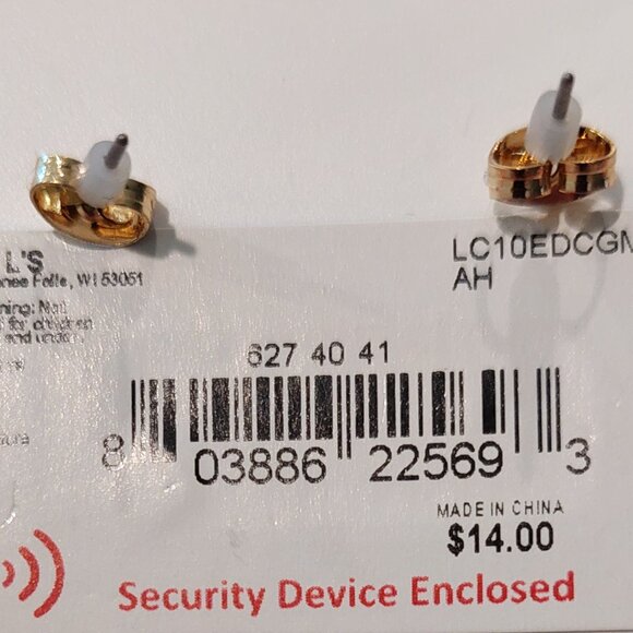 LC Laura Conrad Gold Tone Crystal & Simulated Multi-color Necklace & Earrings - Picture 10 of 10